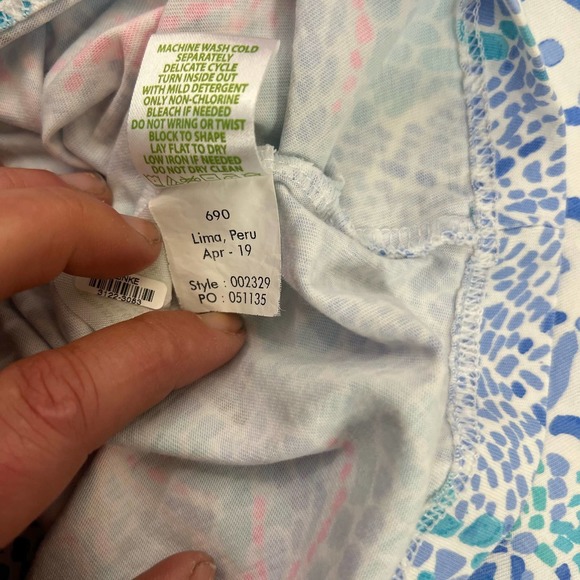 Lilly Pulitzer Blue and Pink Mini Dress - Picture 10 of 11